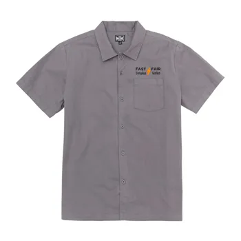 cafe 4 racer - Loser Machine Montes work shirt charcoal - Loser Machine Shirts 