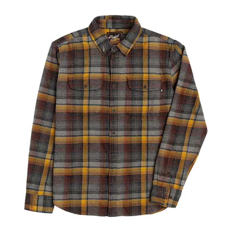 cafe 4 racer - Loser Machine Suavecito shirt grey/gold - Loser Machine Company Shirts 
