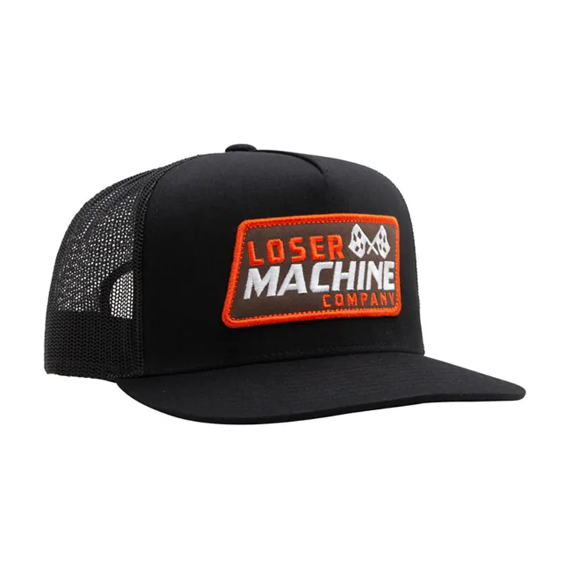 cafe 4 racer - Loser Machine Finish Line trucker čierna - Loser Machine Company Šiltovka 