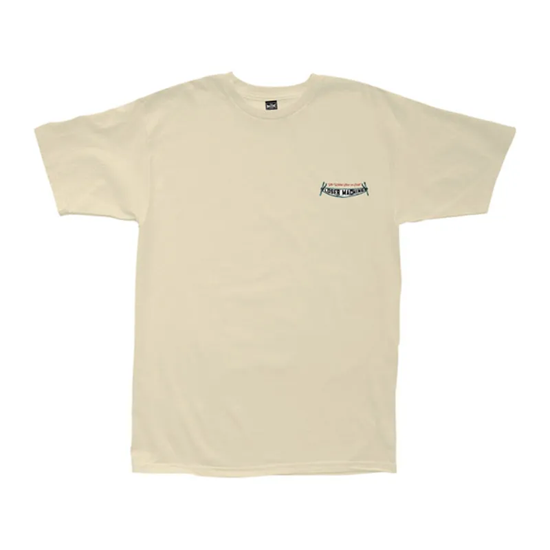 cafe 4 racer - Loser Machine Cut Above T-shirt cream - Loser Machine Company T-Shirts 