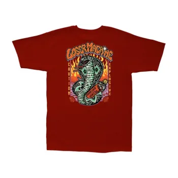 cafe 4 racer - Loser Machine Good luck fingers t-shirt cream - Loser Machine Company T-Shirts 