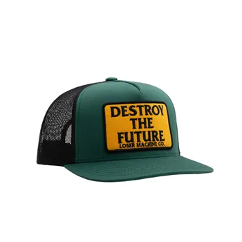 cafe 4 racer - Loser Machine Destroy trucker cap green - Loser Machine Company Caps 