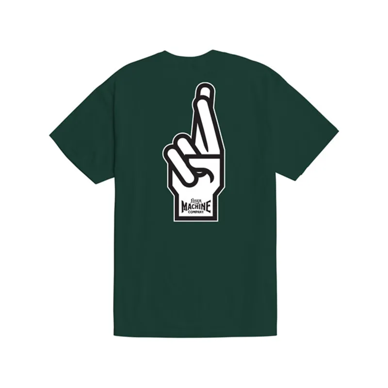 cafe 4 racer - Loser Machine Good luck fingers t-shirt forest - Loser Machine T-Shirts 