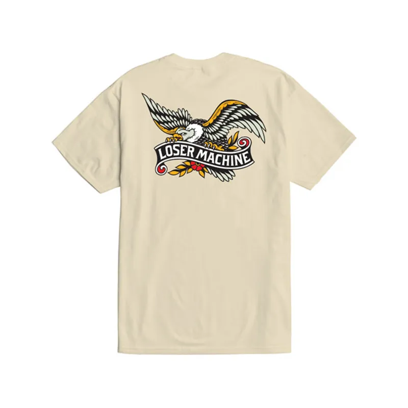 cafe 4 racer - Loser Machine Glory Bound t-shirt cream - Loser Machine Company T-Shirts 
