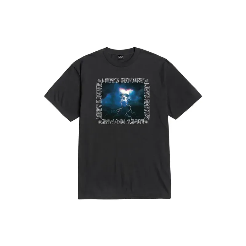 Loser Machine Lightning strike t-shirt blue