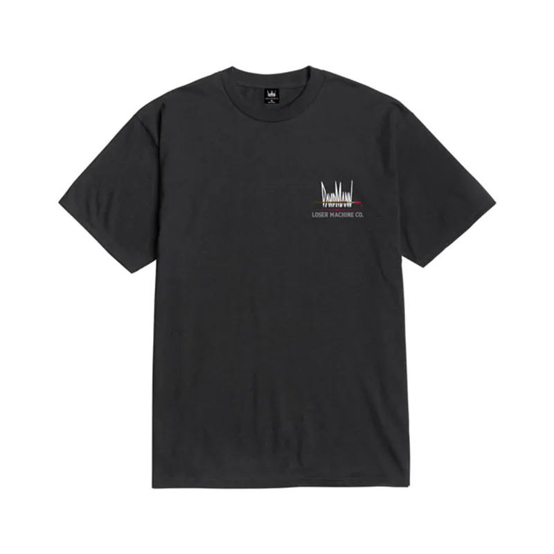 cafe 4 racer - Loser Machine DM ghost rider t-shirt black - Loser Machine Company T-Shirts 