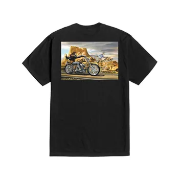cafe 4 racer - Loser Machine DM ghost rider tričko čierne - Loser Machine Company Tričká 