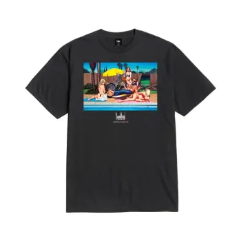 cafe 4 racer - Loser Machine David mann kick start shirt black - Loser Machine Company T-Shirts 
