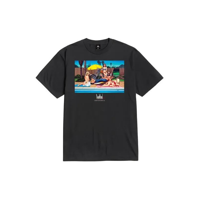cafe 4 racer - Loser Machine DM poolside t-shirt black - Loser Machine Company T-Shirts 