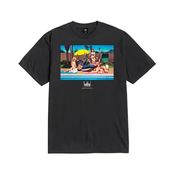 cafe 4 racer - Loser Machine DM poolside t-shirt black - Loser Machine Company T-Shirts 
