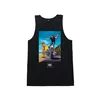 cafe 4 racer - Loser Machine DM showin off tank top black - Loser Machine Company T-Shirts 