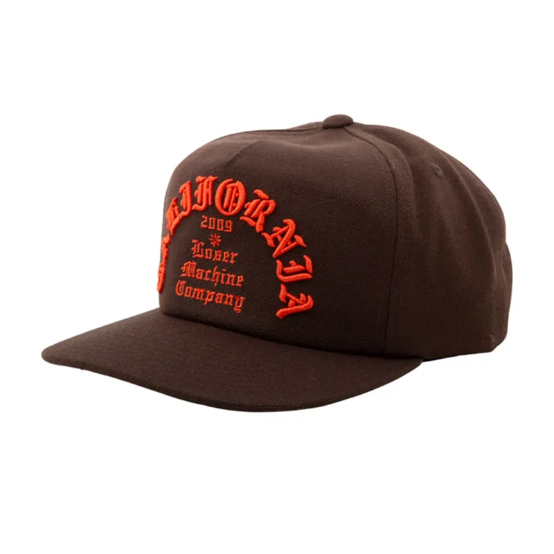 cafe 4 racer - Loser Machine Fanatic Snapback šiltovka hnedá - Loser Machine Company Šiltovka 