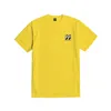 cafe 4 racer - Loser Machine x Mooneyes Race track t-shirt yellow - Loser Machine Company T-Shirts 