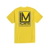 cafe 4 racer - Loser Machine x Mooneyes Race track t-shirt yellow - Loser Machine Company T-Shirts 