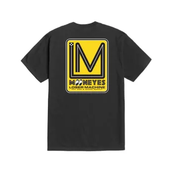 cafe 4 racer - Loser Machine x Mooneyes Race track t-shirt black - Loser Machine Company T-Shirts 