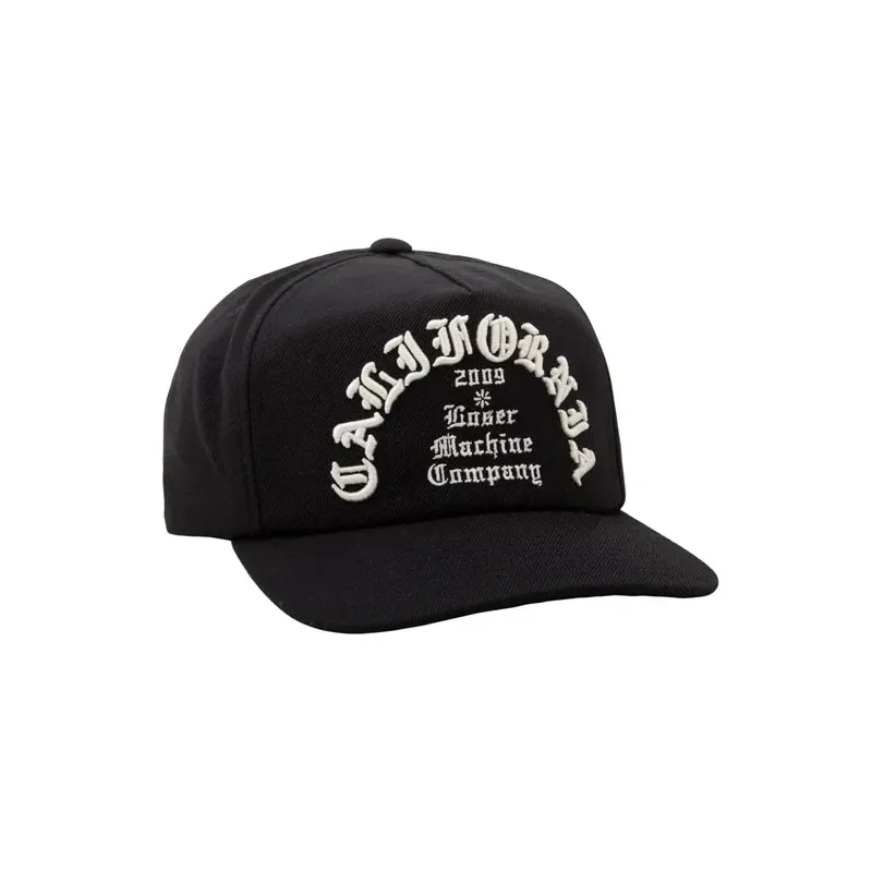 cafe 4 racer - Loser Machine Fanatic Snapback čepice černá - Loser Machine Company Kšiltovky 