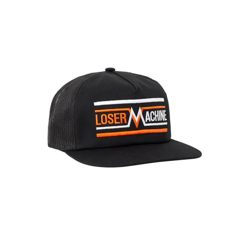 cafe 4 racer - Loser Machine Linear cap black - Loser Machine Company Caps 