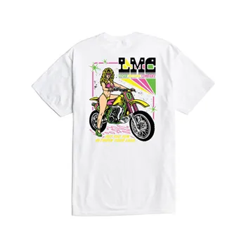 cafe 4 racer - Loser Machine Brapp Babe tričko bílé - Loser Machine Company Trička 