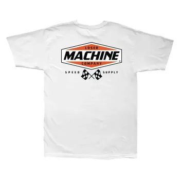 cafe 4 racer - Loser Machine Clash tričko bílé - Loser Machine Company Tričká 