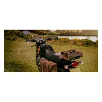 cafe 4 racer - MINI SEDLOVÁ TAŠKA, VOSKOVANÁ BAVLNA - LONGRIDE Sedlové tašky & brašne 