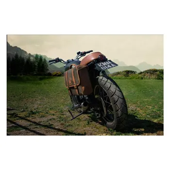 cafe 4 racer - KLASICKÁ SEDLOVÁ TAŠKA, VOSKOVANÁ BAVLNA - LONGRIDE Sedlové tašky & brašne 