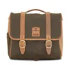 cafe 4 racer - Longride, ''Classic'' waxed cotton saddlebag. Khaki, Universal - LONGRIDE Saddle & Sissy bags 
