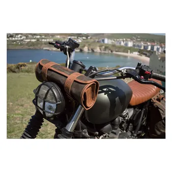 cafe 4 racer - Classic tool roll, waxed cotton, Universal - LONGRIDE Tool rolls 