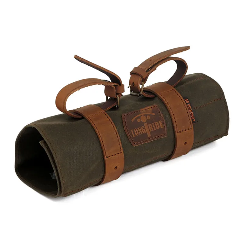 cafe 4 racer - Longride, toolroll waxed cotton. Khaki, Universal - LONGRIDE Tools 