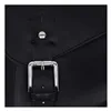 Longride, swingarm bag. Smooth, black leather, 84-17 Softail (NU)