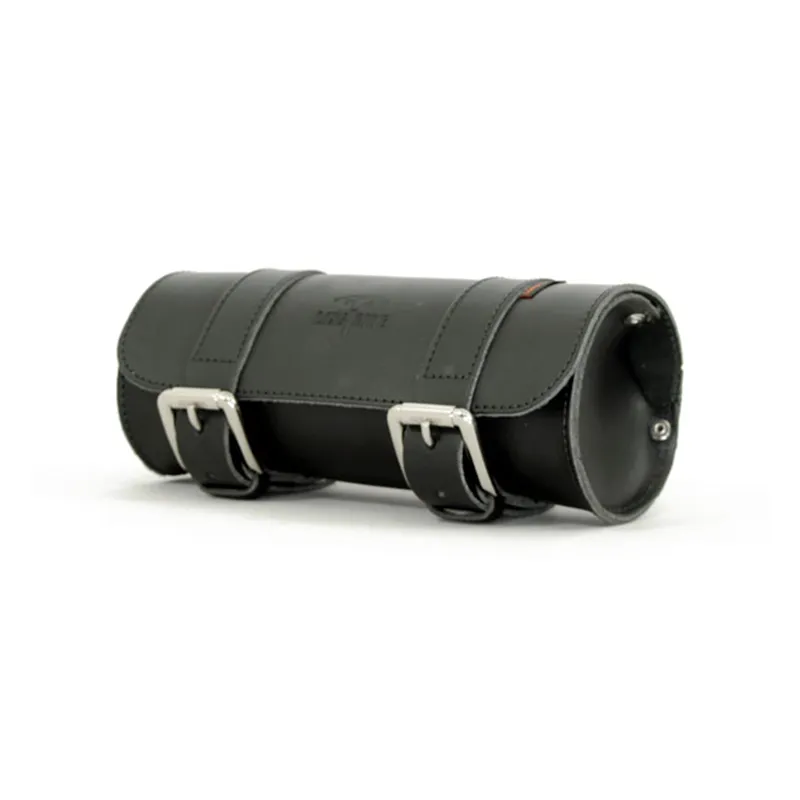 Longride, genuine leather tool roll 2L. Smooth black, Universal