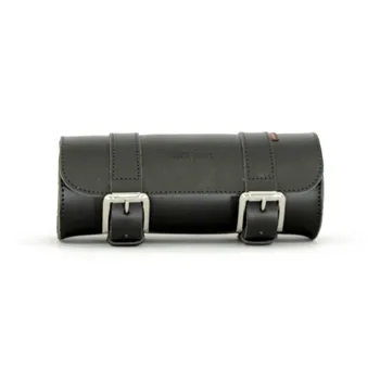 Longride, genuine leather tool roll 2L. Smooth black, Universal