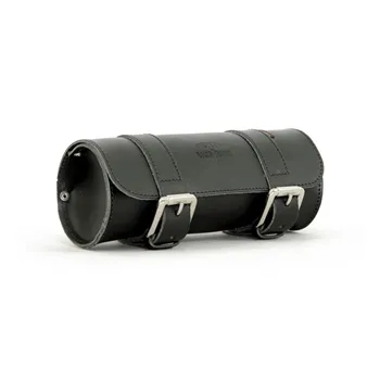 Longride, genuine leather tool roll 2L. Smooth black, Universal