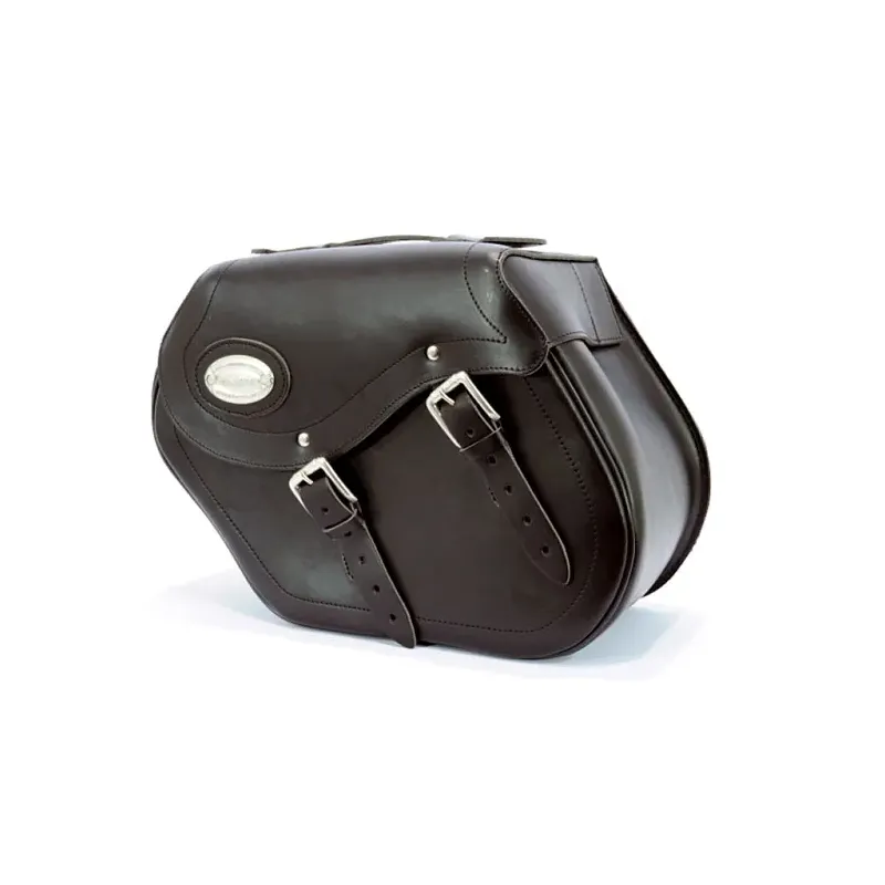 Longride, leather smooth saddlebags 154, Depends on saddlebag brackets used