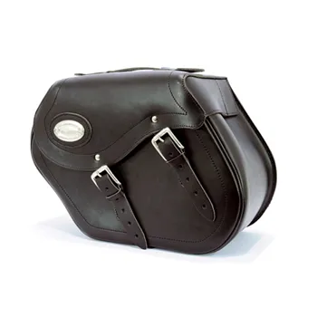 Longride, leather smooth saddlebags 154, Depends on saddlebag brackets used