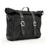 cafe 4 racer - Longride, ''Old Chopper'' waxed cotton saddlebag. Black, Royal Enfield: Interceptor 650 Royal - LONGRIDE Saddle & Sissy bags 