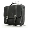 cafe 4 racer - Longride, ''Classic'''' waxed cotton saddlebag. Black, Universal - LONGRIDE Saddle & Sissy bags 