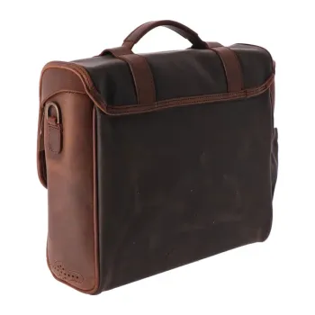 cafe 4 racer - Longride, ''Old Chopper'' waxed cotton saddlebag. Khaki, Royal Enfield: Interceptor 650 Royal - LONGRIDE Saddle & Sissy bags 