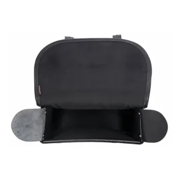 Longride, Throw over saddlebags waxed cotton. Black, Universal