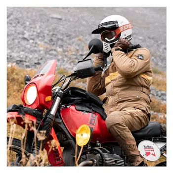 cafe 4 racer - Longride, Heritage waxed canvas tank bag. Black, Ducati Scrambler 750 Triumph: Bonneville 2017 on - LONGRIDE Tank bags 