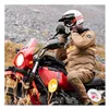 cafe 4 racer - Longride, Heritage waxed canvas tank bag. Black, Ducati Scrambler 750 Triumph: Bonneville 2017 on - LONGRIDE Tank bags 