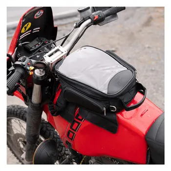 cafe 4 racer - Longride, Heritage waxed canvas tank bag. Black, Ducati Scrambler 750 Triumph: Bonneville 2017 on - LONGRIDE Tank bags 