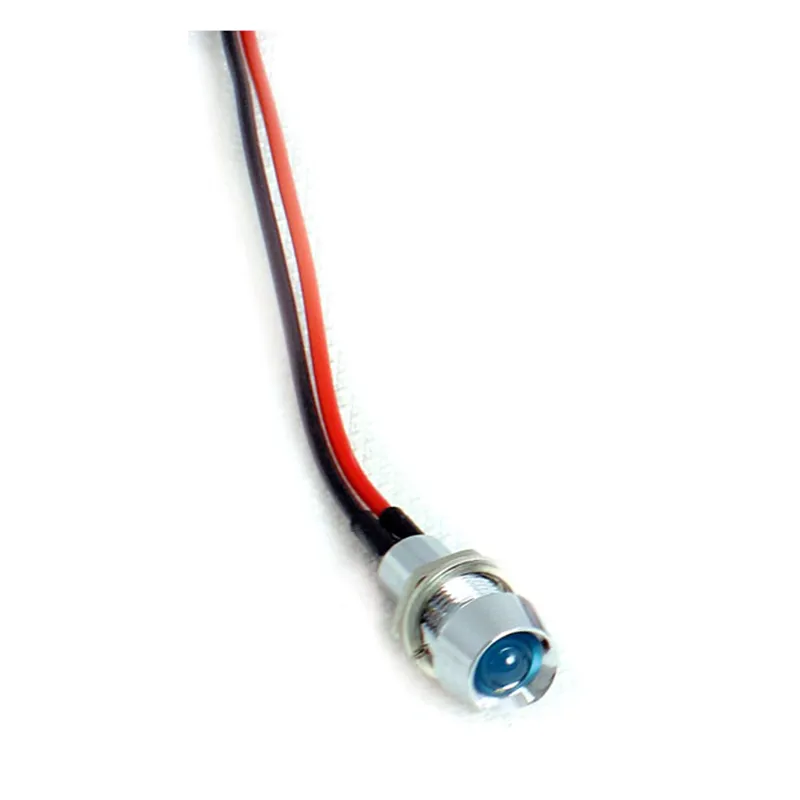 cafe 4 racer - Vlastný LED indikátor. 1/4", modrá - MCS Indikátory prístrojovky 