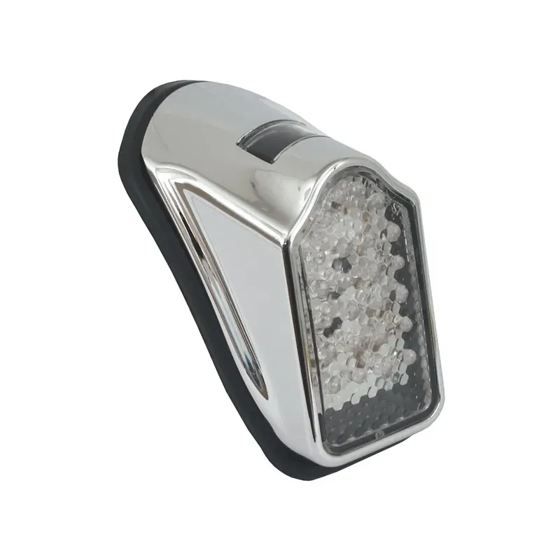 cafe 4 racer - MINI LED TOMBSTONE TAILLIGHT, CHROME - MCS LED Rear lights 