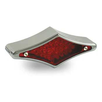 cafe 4 racer - Flat-Lens Diamond LED taillight. Chrome - MCS LED Rear lights 