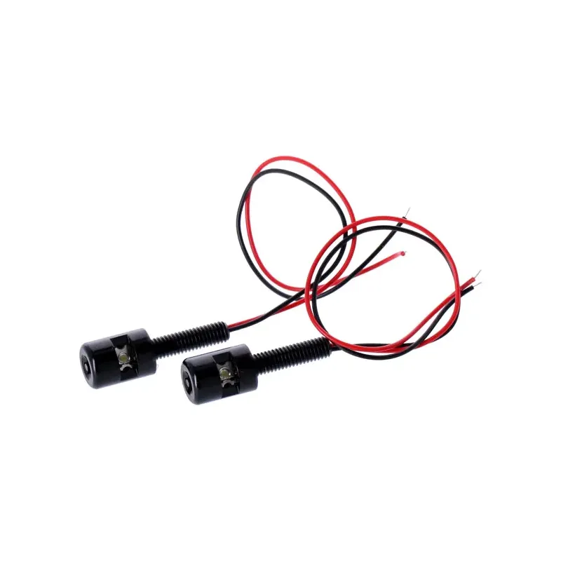 cafe 4 racer - License plate light, LED. Gloss black - MCS License plate lights 
