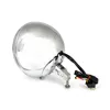 cafe 4 racer - 7" LED headlamp. Chrome - MCS Headlights bottom mount 