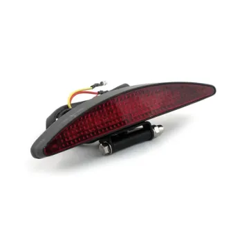 cafe 4 racer - Mini Bates Tail Light - Stainless Fixings - LED - BLACK - Motone LED Rear lights 