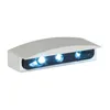 cafe 4 racer - Micro LED license plate light, silver housing - MCS License plate lights 
