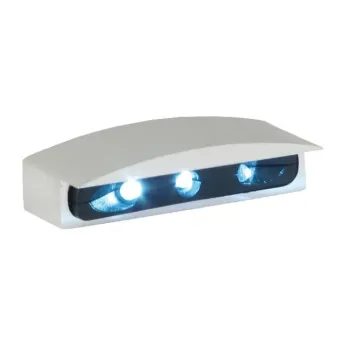 cafe 4 racer - Micro LED license plate light, silver housing - MCS License plate lights 