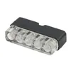 cafe 4 racer - Mini LED license plate light, black with bracket. ECE appr. - MCS License plate lights 